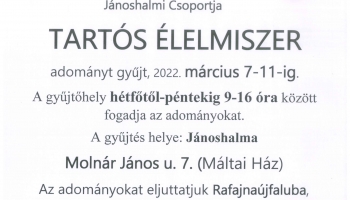 Gyűjtés Rafajnaújfalu lakóinak